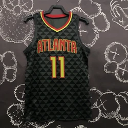 Изготавливаемые на заказ 2022 баскетбольные майки Атланты ястреб № 11 трикотажные для
