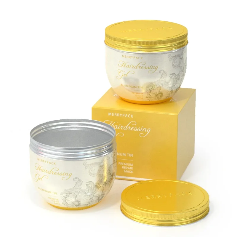 Custom Empty 350ml Metal Tin Container Balm Jar Cosmetic Pomade Cream Wholesale Candle Tin Aluminum Jar