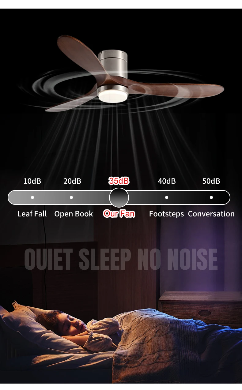 product wholesale 52 inch 3cct ceiling fans with lights quiet high cfm remote control fan light dc reversible 3 abs blades reversible-11
