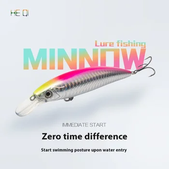Cross-Border Fishing Lures Hard ABS Bait Minnow Floating Water Sound Bead Simulation Gear for Carp Target Species – Minnow – view 3