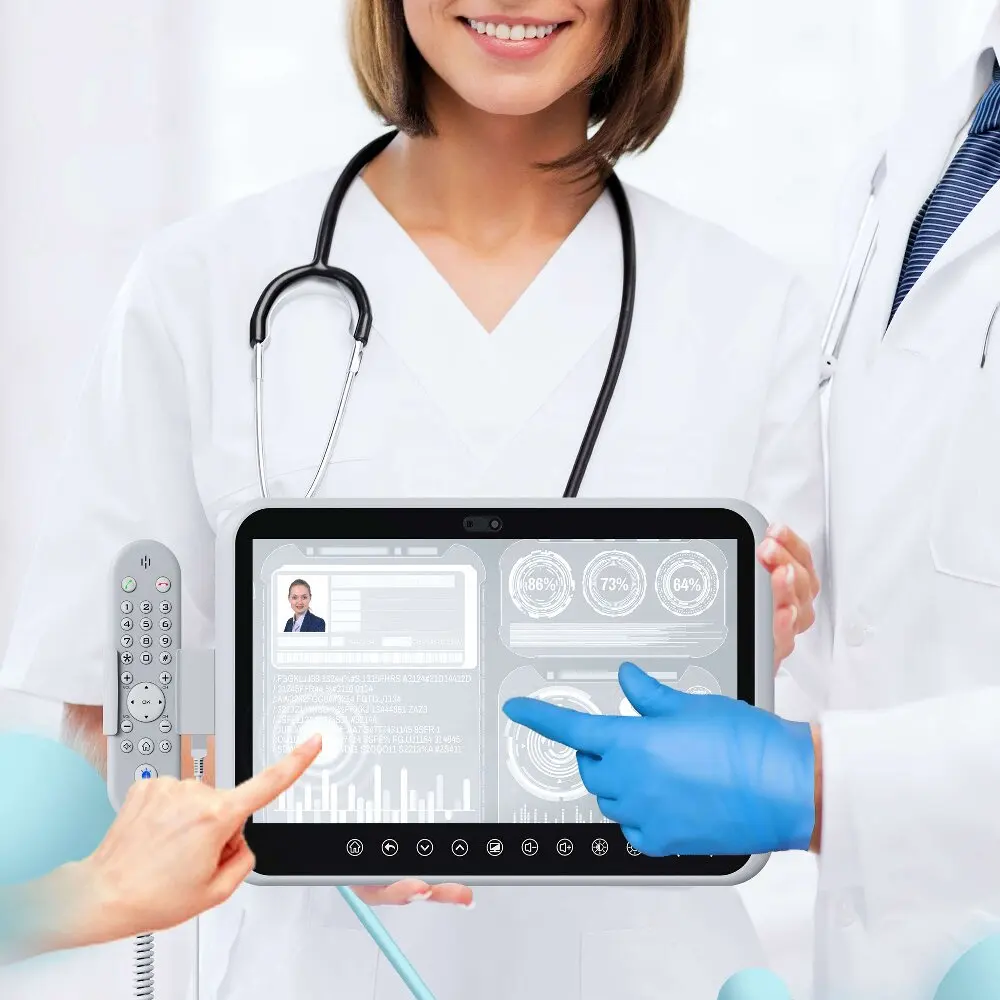 Hospital Computer 15.6" Android 13 Tablet PC 4GB for HDMI Input Anti-Bacterial Housing IEC60601-1/EN60601-1/ISO22196 Compliance