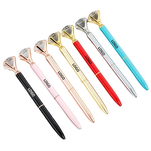 P5004 Custom Ballpoint Pen Hot-Selling 1.0mm Creative Diamond  Pen Promotional Business Office Advertising Custom Ballpen
