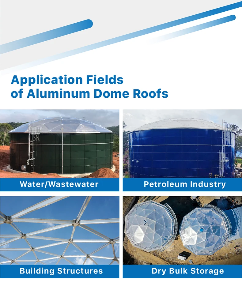 API 650 Bolted Steel Tanks Aluminum Dome Roofs