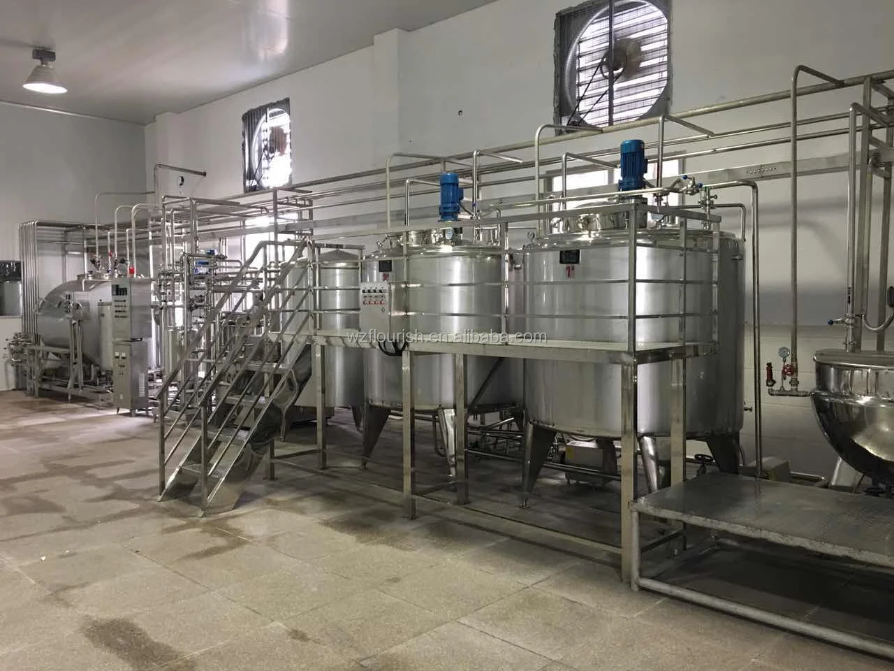 Food Grade Stainless Steel Tank With Agitator