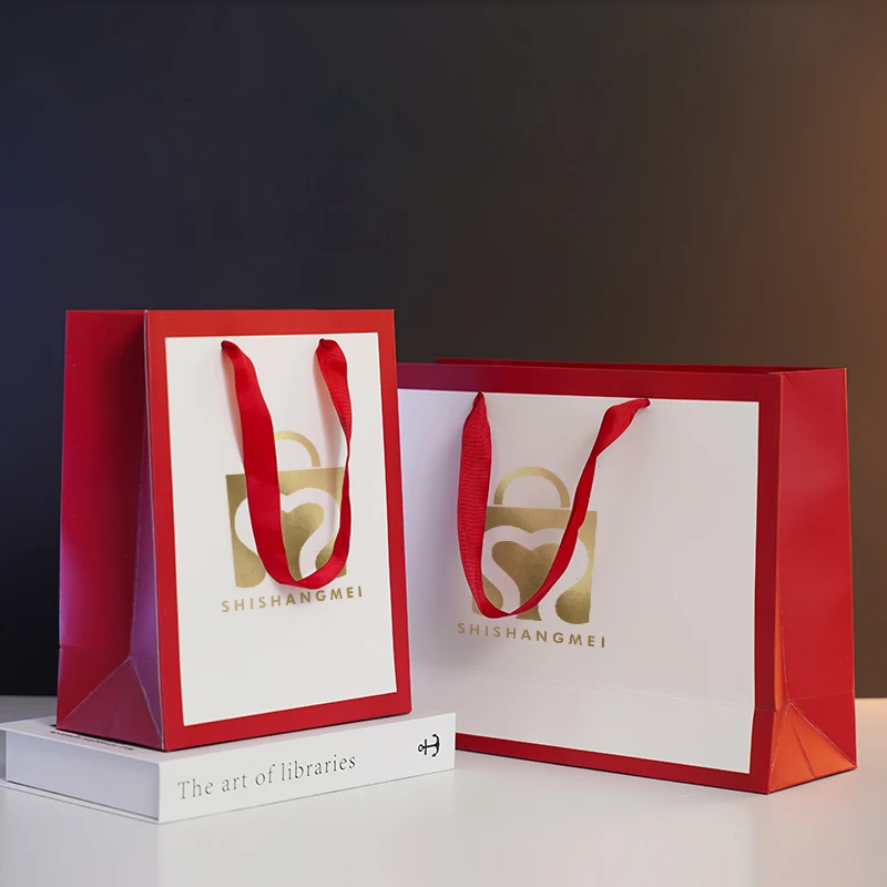 Clothing Packaging Custom Printed Logo Luxury Paper Bags Gift Paper ...