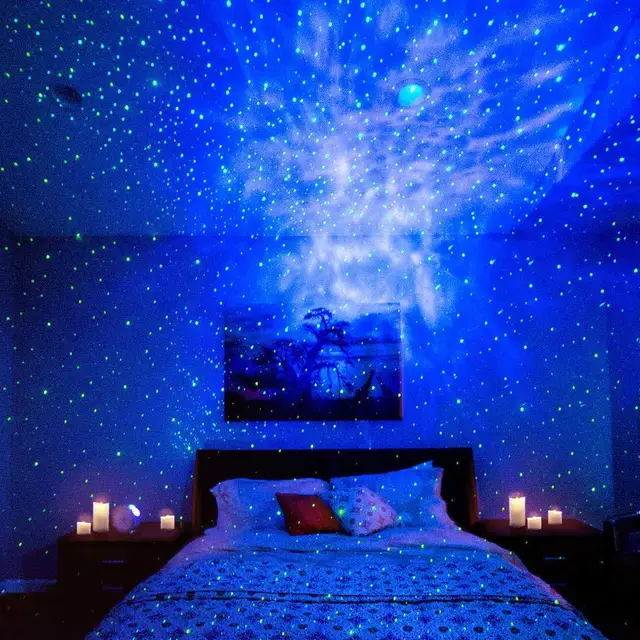 led night star laser projector sky galaxy projector with remote