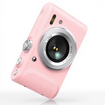 Digital Camera CMOS Sensor Pocket Size A85B Pink with Image Stabilization and Face Detection detail image