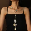 Collana di Perle Naturali e Pietre Preziose