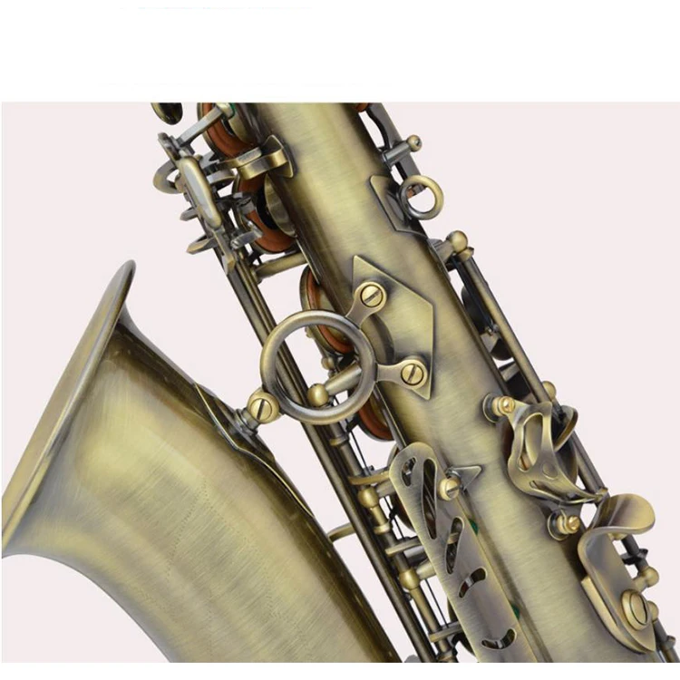 Alto saxophone/Saxophone/Wind instrument/Brass saxophone with antique pattern