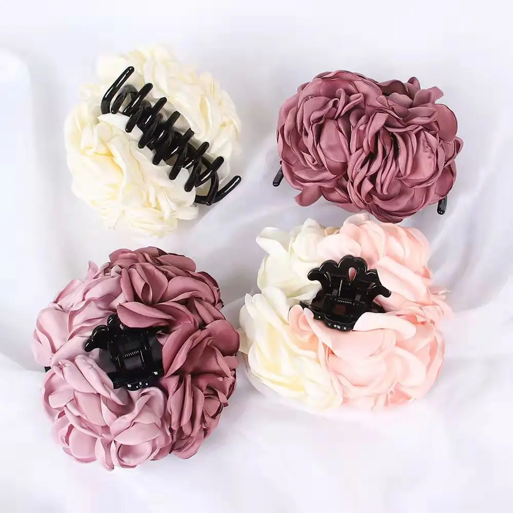 Scrunchie Clips Oversized Bobble Scrunchies  Velvet Flower  Hijab Scrunchies