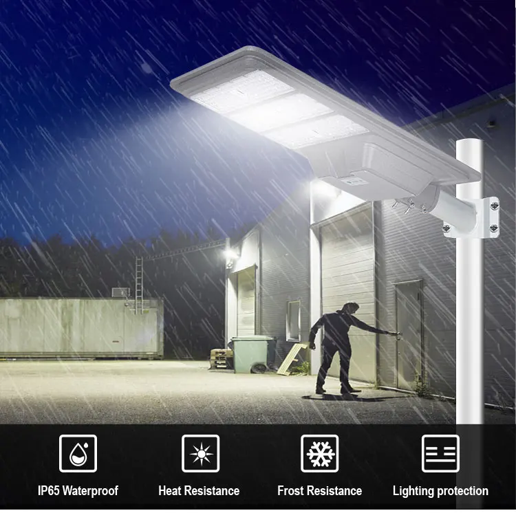 300W Integrated Solar Street Light IP65 Waterproof Aluminum Body