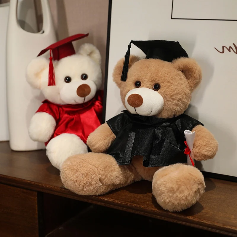 2025 Stuffed Gift Toy Custom Graduation Plush Bear Plush Graduation Teddy Bears Doll Graduation Bear