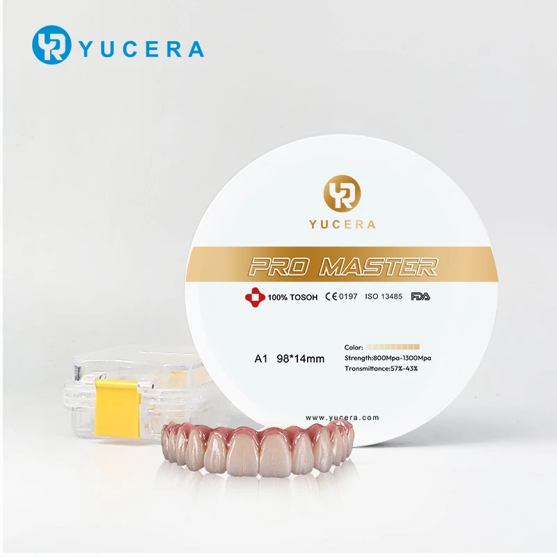 100% TOSOH Powder Yucera-ProMaster Multilayer Zirconia Block CAD CAM Dental Materials for Dental Lab