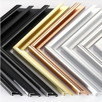 Hot Selling Golden Silver Metal aluminium profiles for photo picture frame
