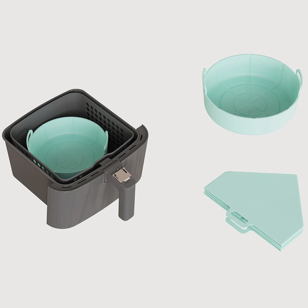 Durable Tray Safety Air Frying Pan Pad Nonstick Foldable Baking Inner