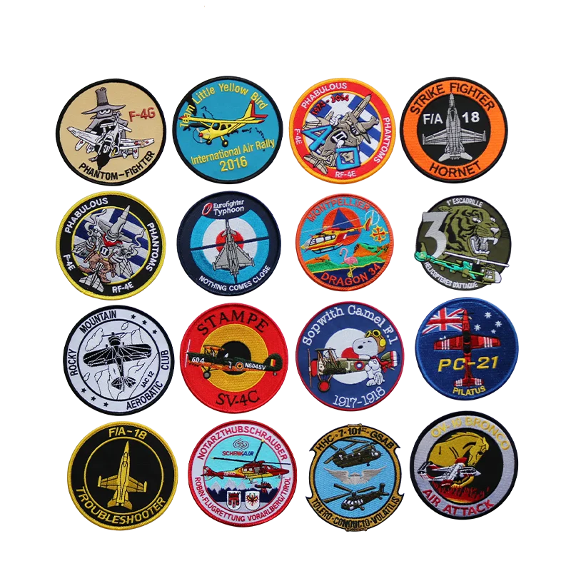 Eye-Popping Customised Embroidered Custom Patches Back Biker Cotton Iron Jacket Sew on Airsoft Logo Patch Applique for Caps Hats