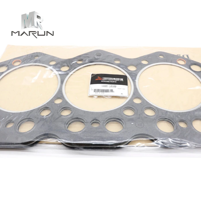 34301-10200 Genuine Cylinder Head Gasket for S6K Excavator Construction Machinery Engine Parts