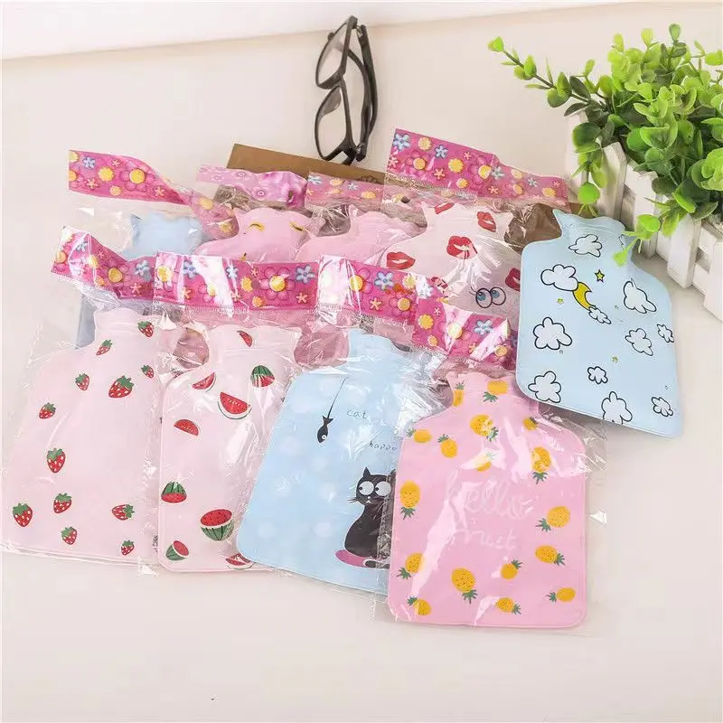 Персонализированная мягкая и дешевая сумка для горячей воды ручные теплые бутылки резиновая с вязаным