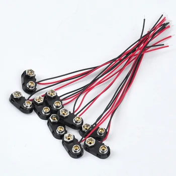 Spot manufacturers supply 9V battery with wire connector battery clip for electronic toys handmade DIY experiments