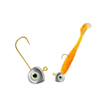 Palmer 1g 2g 3g 4g 5g 7g High Carbon Steel Jig Head Hook Luminous 3D Eyes Jig Heads Fishing Corrosion Resistant Lead Jig Head – Metal Jig – view 3