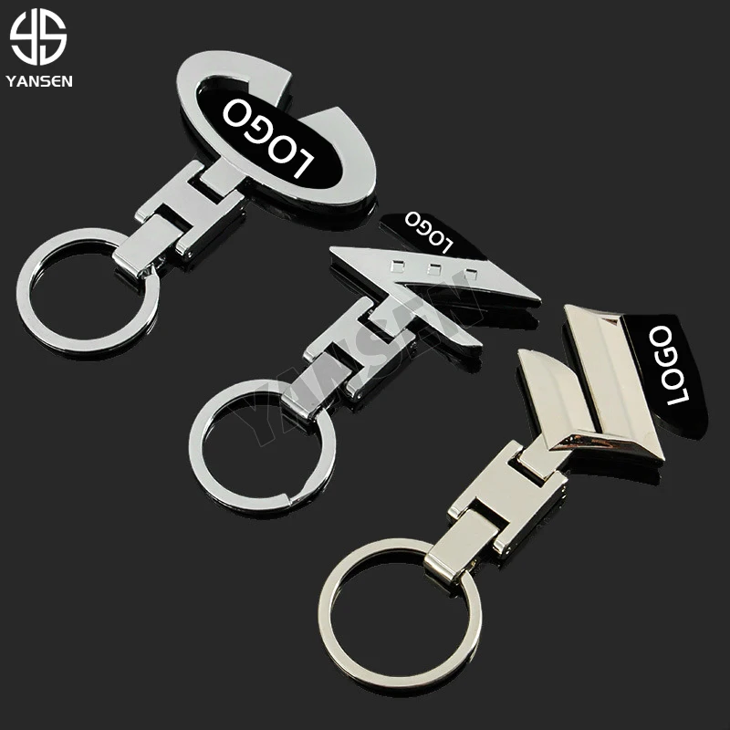 Car Metal Emblem Badge Key Chain Ring Logo For Suzuki Infiniti Key