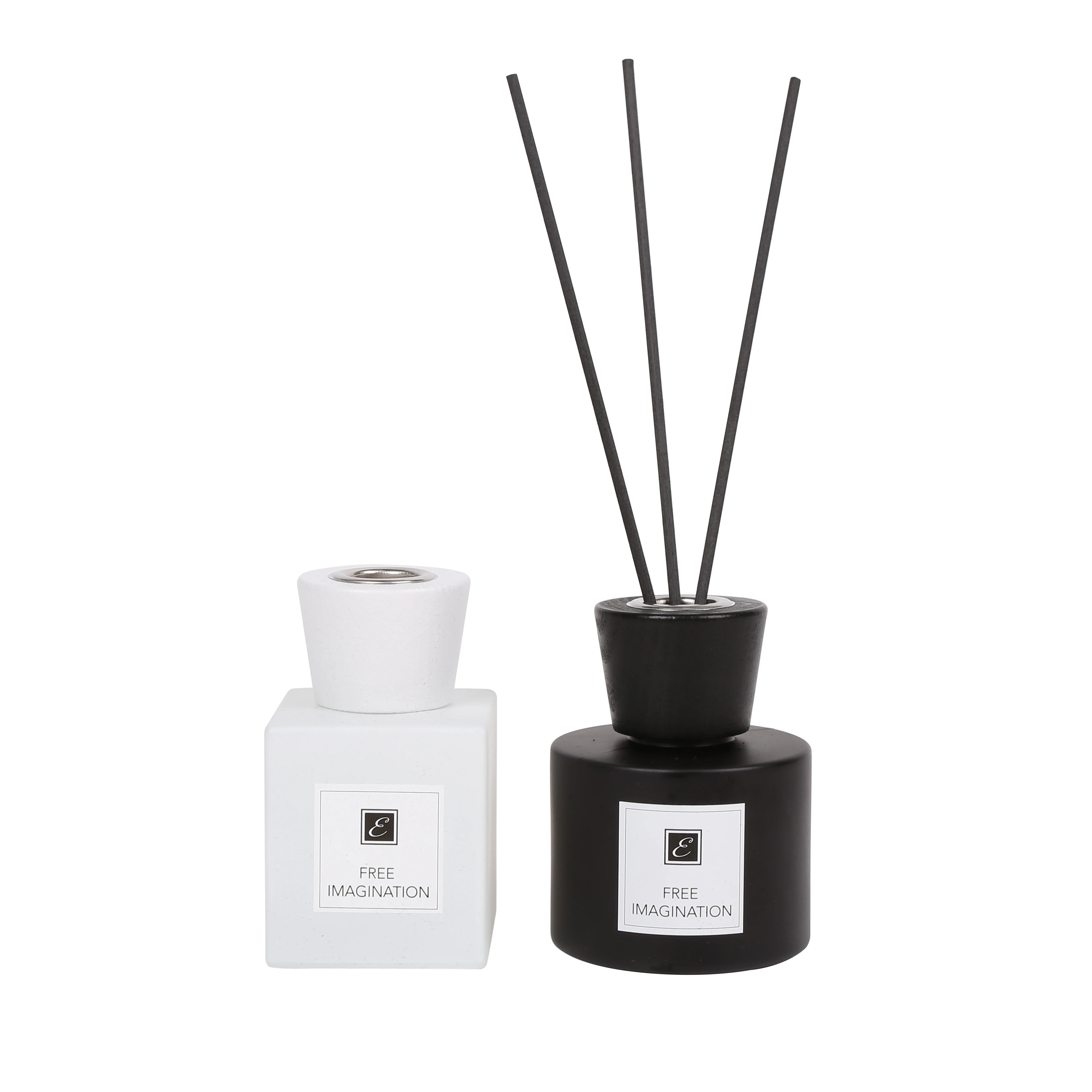 product perfect  hotel essential oil reed diffuser gift set premium minimalist frosted glass bottle natural rattan sticks holiday gift-3