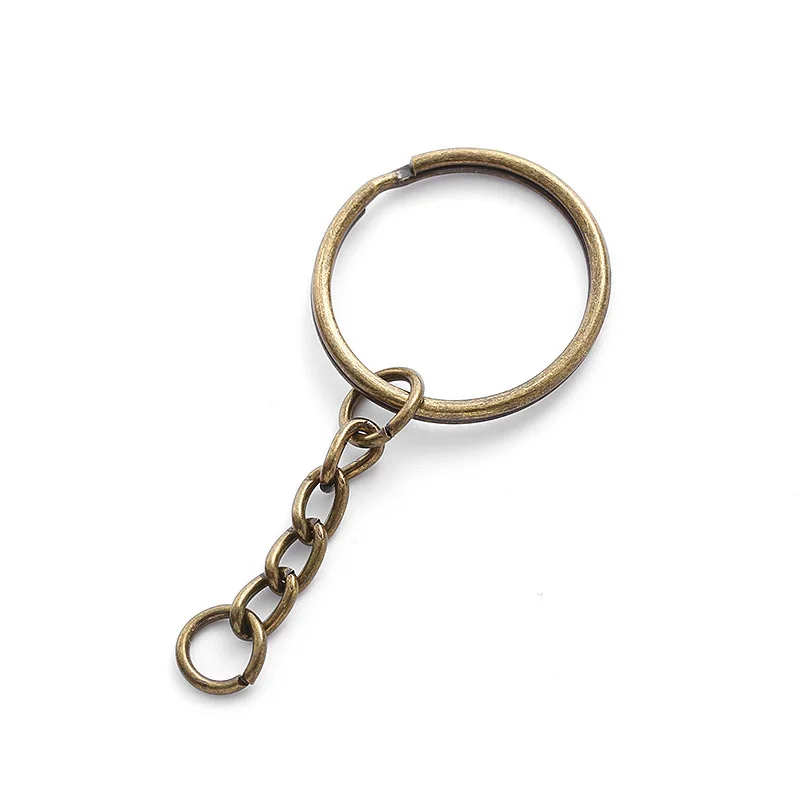 Split Key Ring - 2 Inch Heavy Duty Nickel Plated Steel Keyring (Silver)