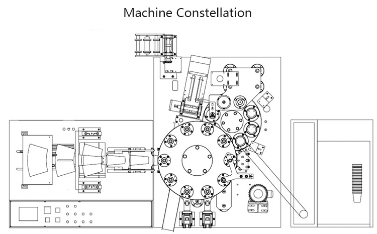 Paper cup labeling machine paper cup production machine