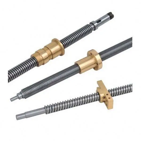 8mm Gewindes pindel Tr8 * 8 2mm Teilung 4 startet metrisch t22 Gewindes pindel mit spielfreier Messing mutter Kugel umlaufs pindel t22