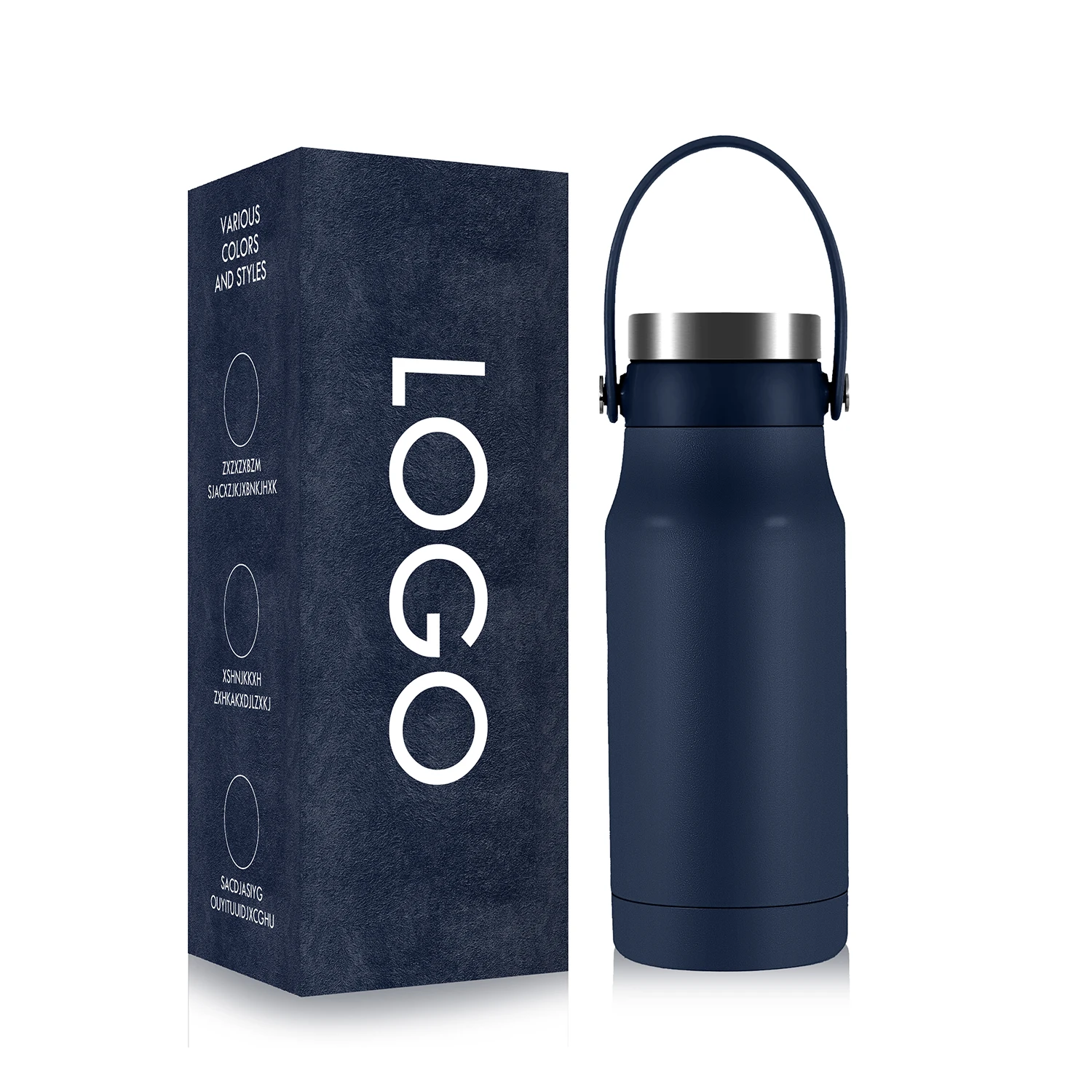 ANSHENG 500ml 709ml Vacuum Flask Keep Cold 24hrs Sports Stainless Steel Water Bottle