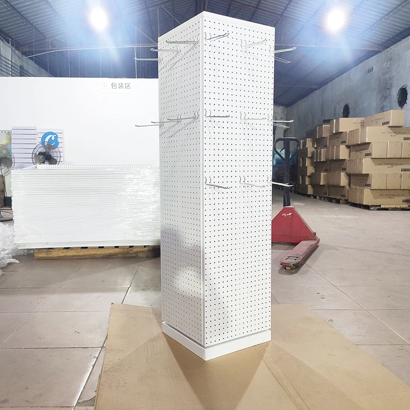 Mingtang Rotator Display Pegboard, Jewelry Display 360 Rotating Tower, Floor Standing Rotating Jewelry Display Stand