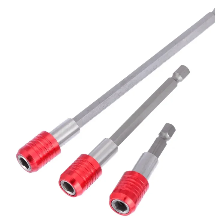 3pcs/set Screwdriver Extension Bit Holder 1/4" Hex Shank Quick Release Socket Drive