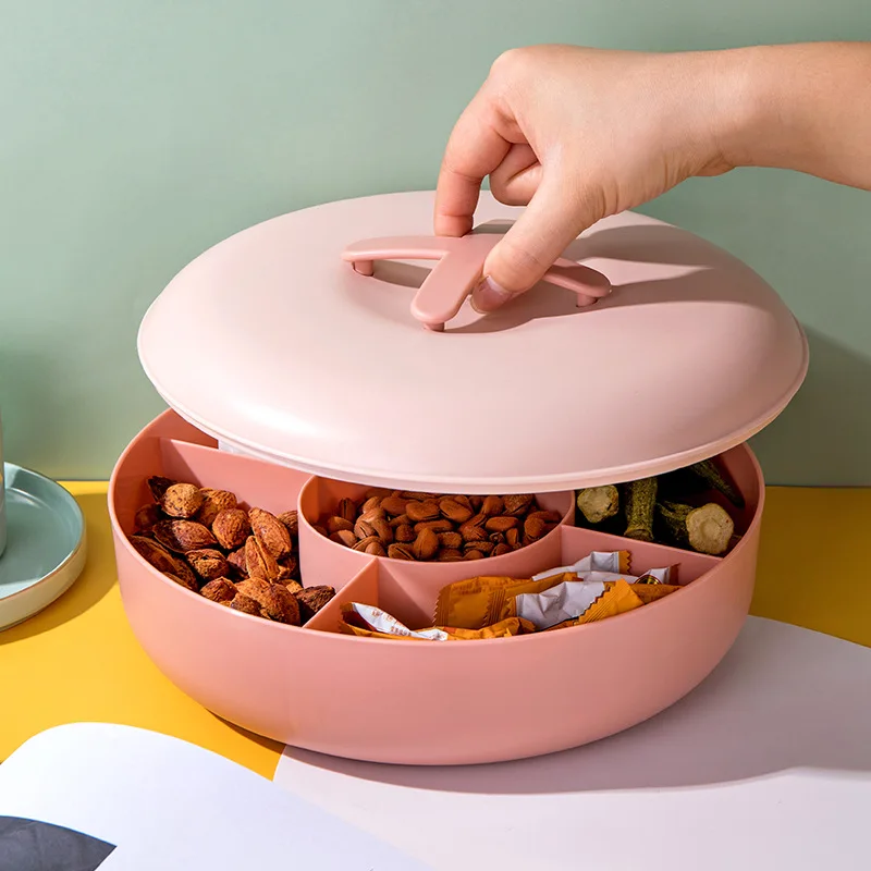 Nordic Style Multifunctional Food Storage Container for Home Living Room