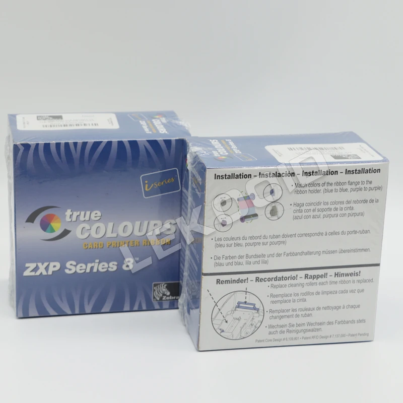 Zebra ZXP Series 8 Printer YMCKK Dual Side Printing Ribbon