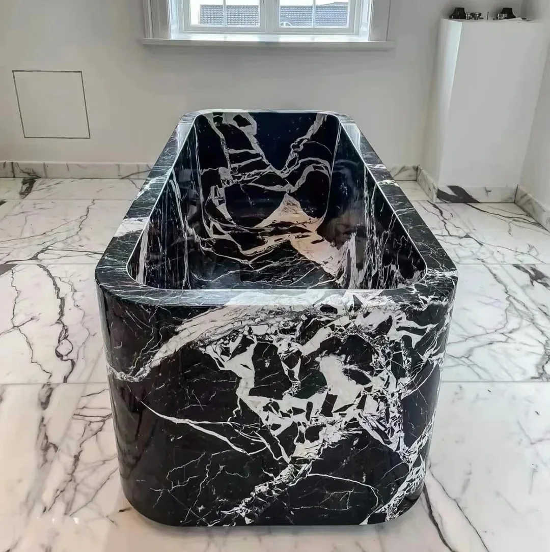 product modern luxury natural black marble for indoor hotel villa kitchen countertop wall stairs bathroom vanity quality  marble stone-3