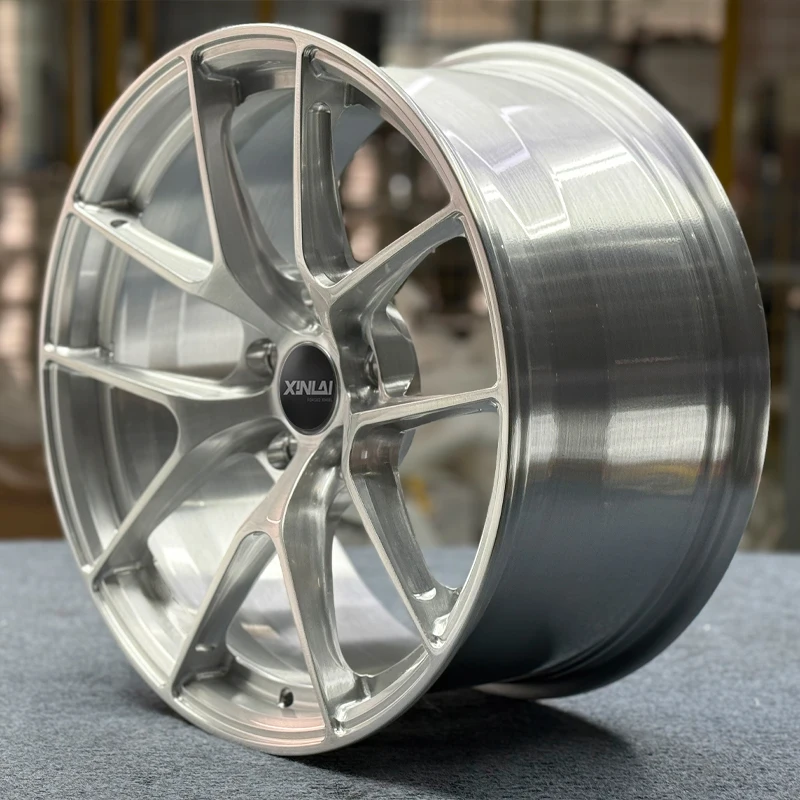 XINLAI 1 Piece Monoblock 5-Spoke Custom Forged Wheels 5x120 5x112 Car Alloy Rim for bmw audi Mercedes benz Passenger Car Wheels - Image 2