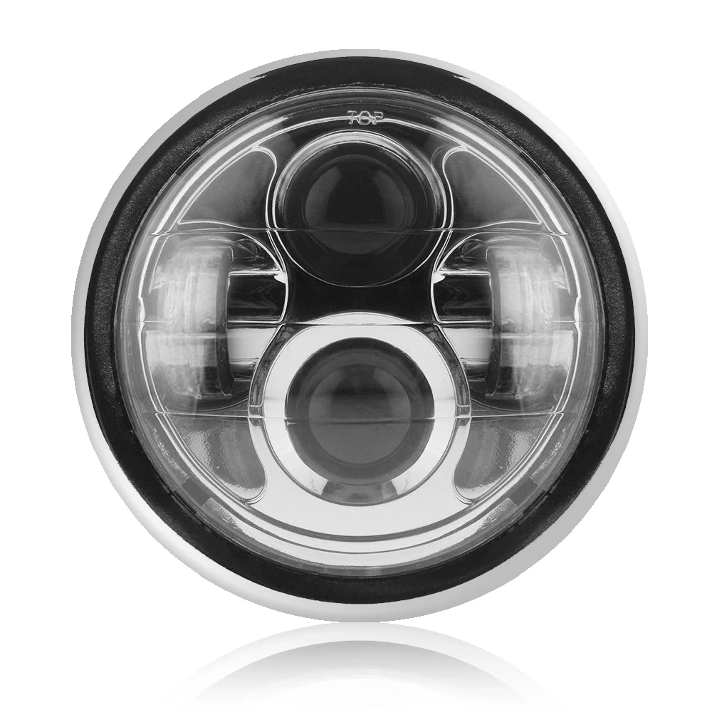 Светодиодная передняя фара для мотоцикла проектор Daymaker 40 Вт 6,5 дюймов мотоцикл фар дальнего света для Harley Cafe Racer Bobber