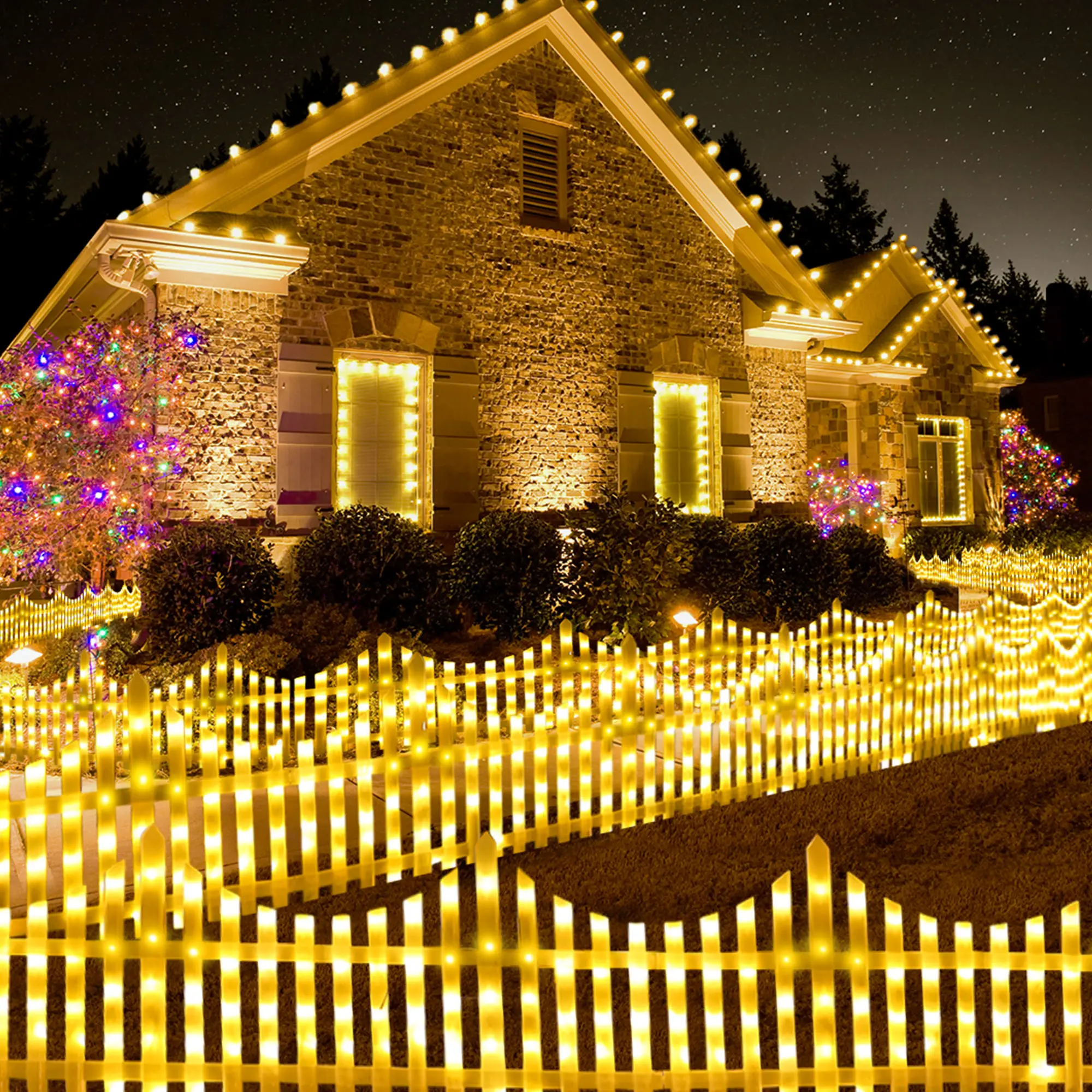 Guirlandes Solaires Sur Piquets – Lot De 6, étanches IP44, Hauteur 47 Cm, Pour Jardin, Allée, Noël Et Halloween