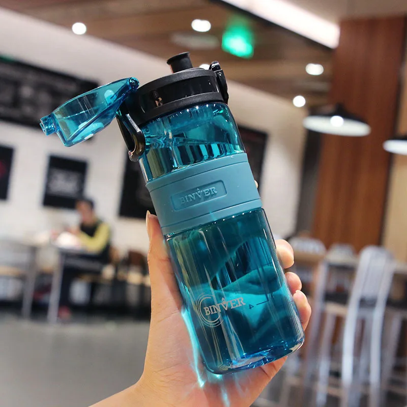 500ML 1000ML cute water Bottle Portable Drink Gym Crystal Bottle For  Bottled Water Sports Tea Milk man girl my Nutrition Bottles