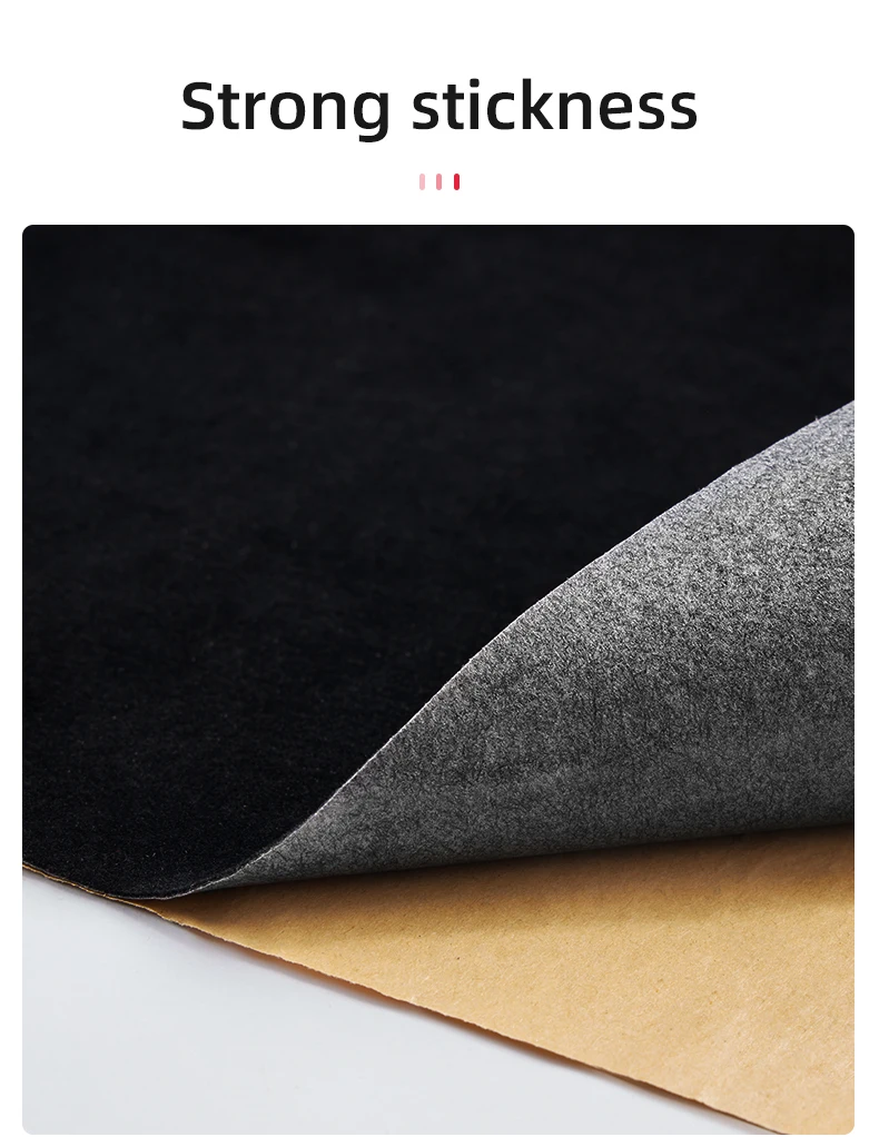 Black Rpet Flock Velvet Fabric With Self Adhesive Glue For Packaging