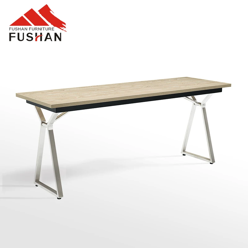 Hotel Banquet Commerical Confrence Table Melamine Board Rectangle  Foldable Meeting Tables