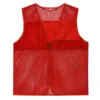 เสื้อกั๊กตาข่ายสำหรับเด็ก ไม่มีกระเป๋า - สีแดงสด