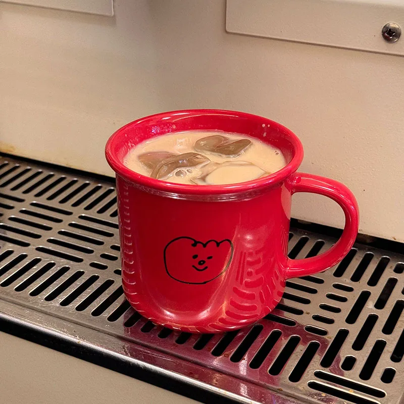 Original Simple Red Mug 300ml Coffee Mug