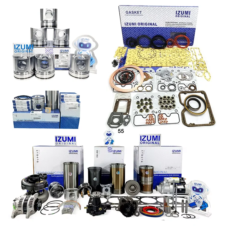 IZUMI ORIGINAL S6D155 Overhaul Rebuild Kit Diesel Engine Parts For KOMATSU