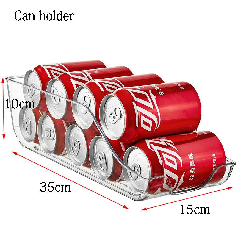 Fridge Soda Pop Can Organizer Fridge With Lid Stackable Bpa Free Soda