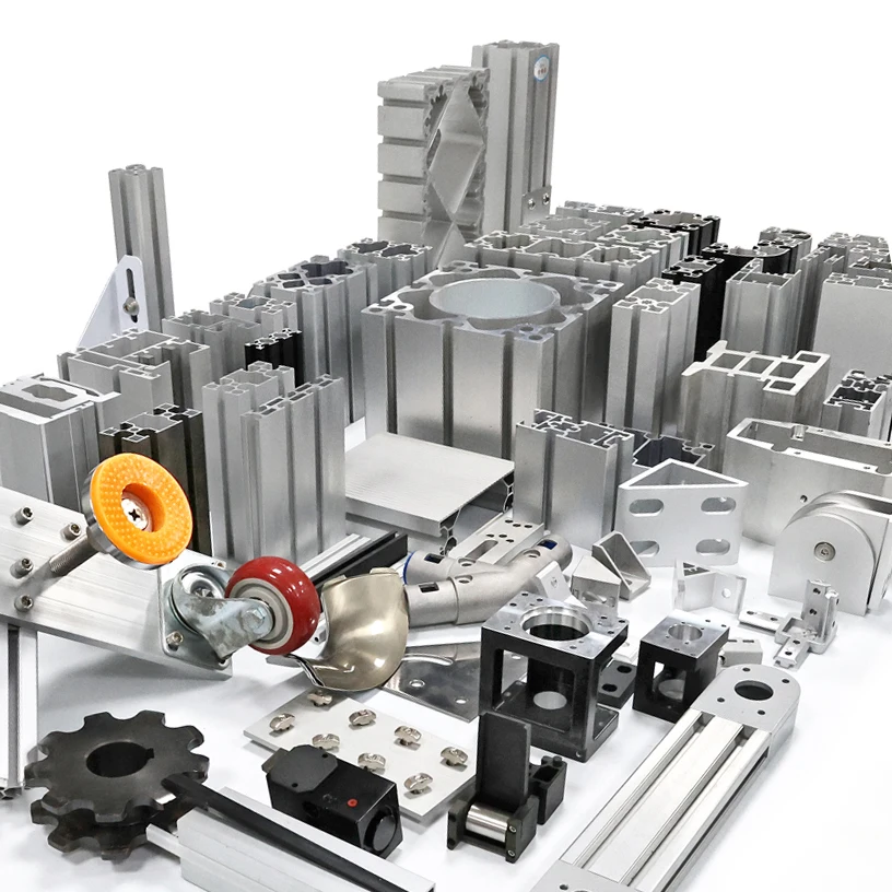 Op Maat Alle Soorten Aluminium Extrusie Profielen 6061 6063 Materiaal Deuren en ramen Industrieel Standaard Aluminium Profielen