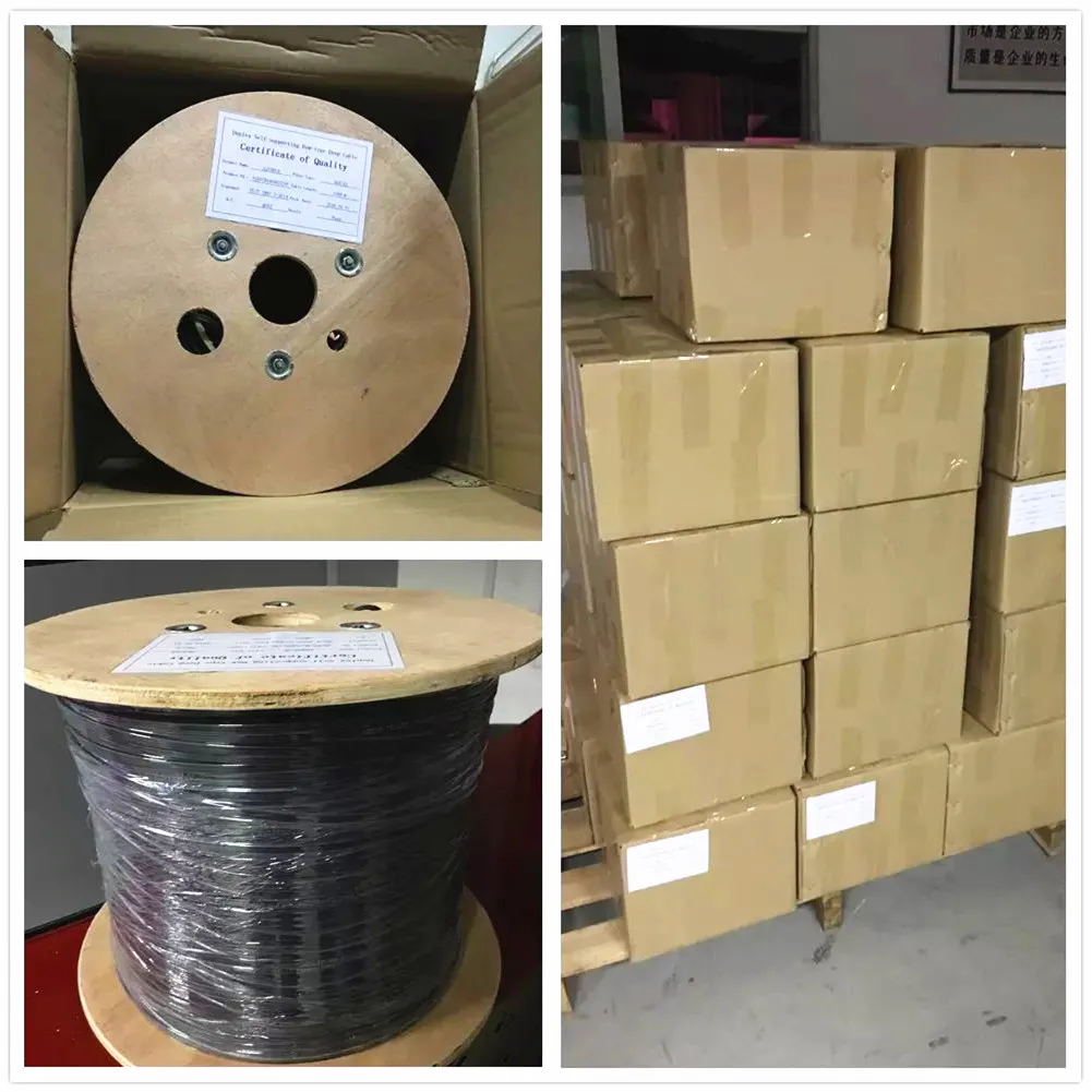 High Quality Black Compression F connector RG6 Coaxial Cable