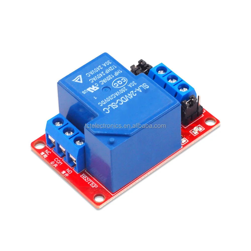 1-way Relay Module - High Current, Optocoupler Isolation