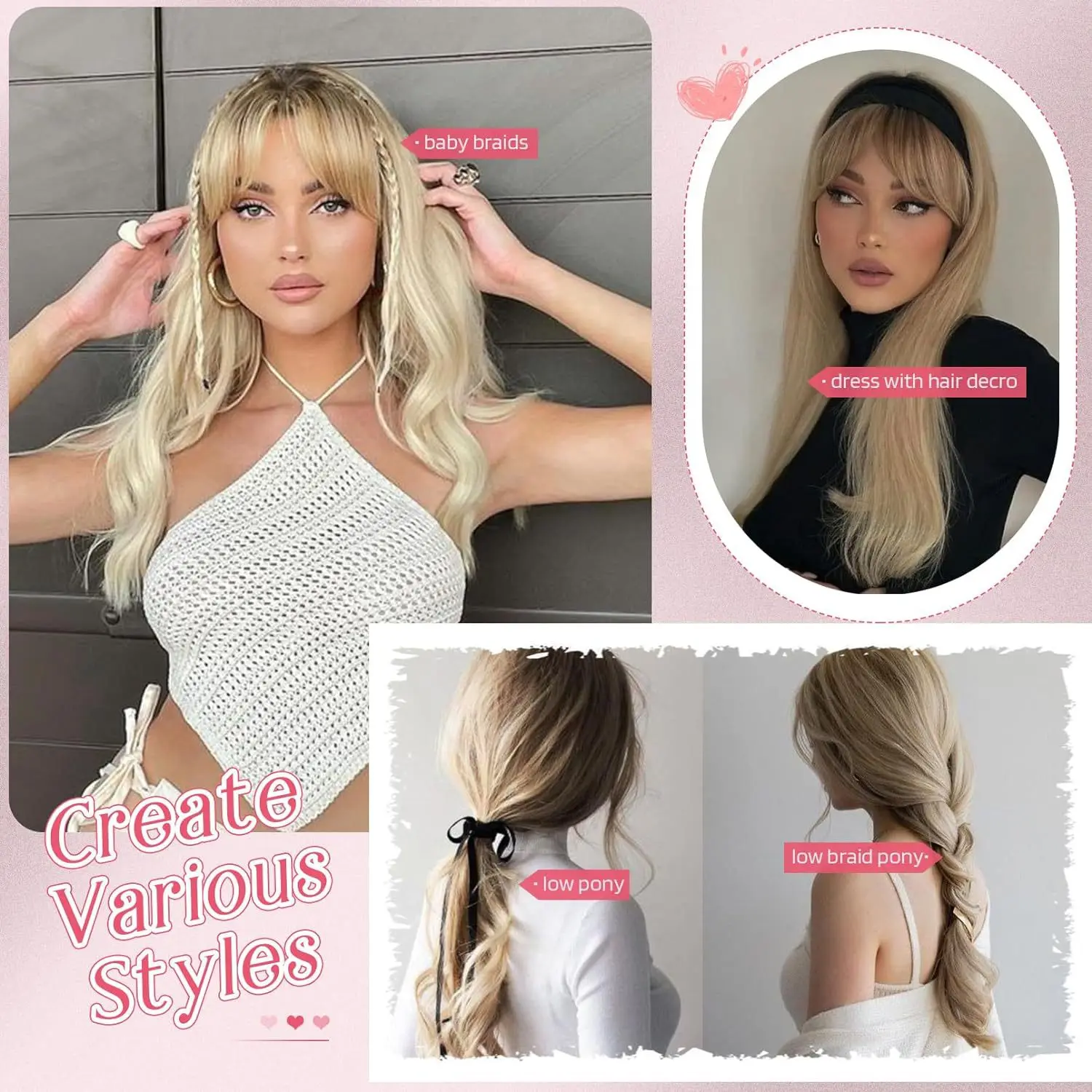 Synthetic Lace Front Half Wig Topper 18\