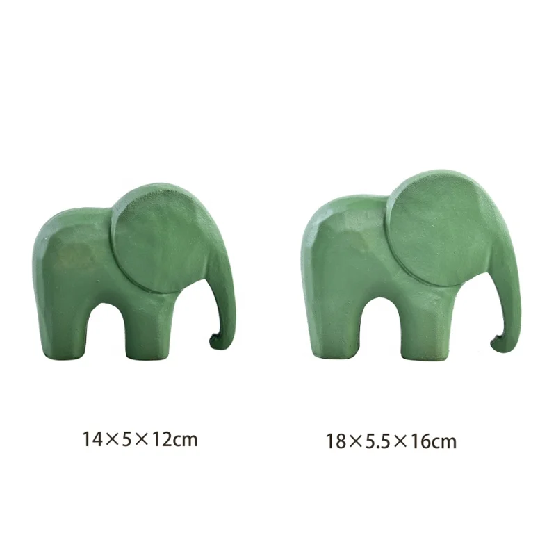 Cute Small Wooden Elephant Statue